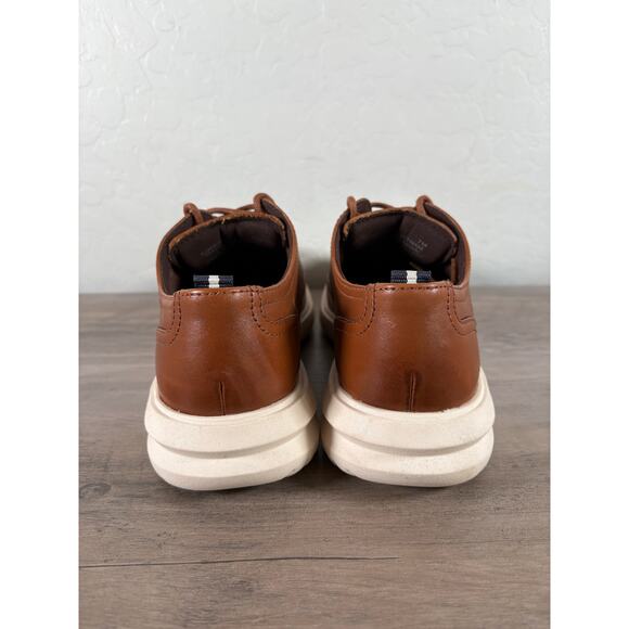 Cole Haan men Size 7 Oxford Shoes Grand OS Wingtip leather British Tan Brown - Picture 6 of 8